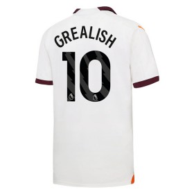 Manchester City Grealish 10 Matchtröjor Barn Borta Fotbollströja 2023-24